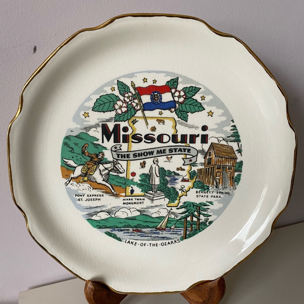 22k gold Missouri collective plate “Show me State”